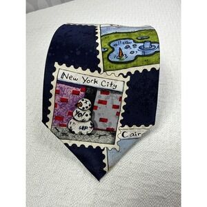 American Greetings Shades of‎ the Season Stamp Print Novelty Necktie